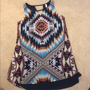 Aztec Print Dress